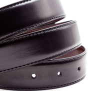 Mens Black Leather Belt - Clasp Buckle - Suit Lab