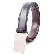 Baby / Boys Leather Belt - Black Flat Buckle - Suit Lab