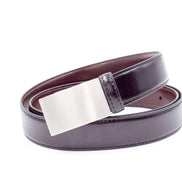 Baby / Boys Leather Belt - Black Flat Buckle - Suit Lab