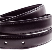 Baby / Boys Leather Belt - Black Flat Buckle - Suit Lab