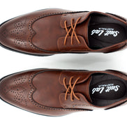 Mens Dublin Brogue Shoes - Brown