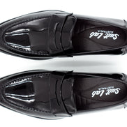 Mens Oslo Loafers - Patent Black - Suit Lab