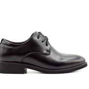 Mens London Derby Shoes - Matte Black