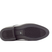 Mens London Derby Shoes - Matte Black