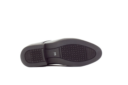 Mens London Derby Shoes - Matte Black