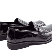Mens Oslo Loafers - Patent Black - Suit Lab