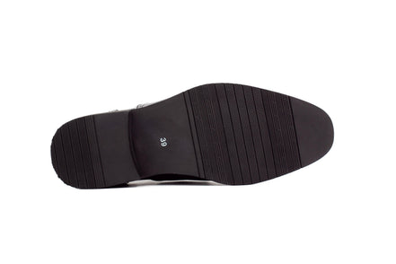 Mens Dublin Brogue Shoes - Black - Suit Lab