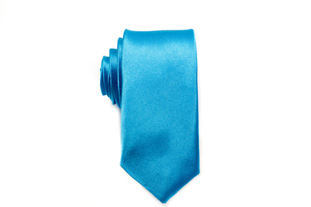 Men's Skinny Tie - Aqua