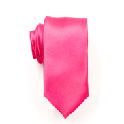 Men's Skinny Tie - Hot Pink