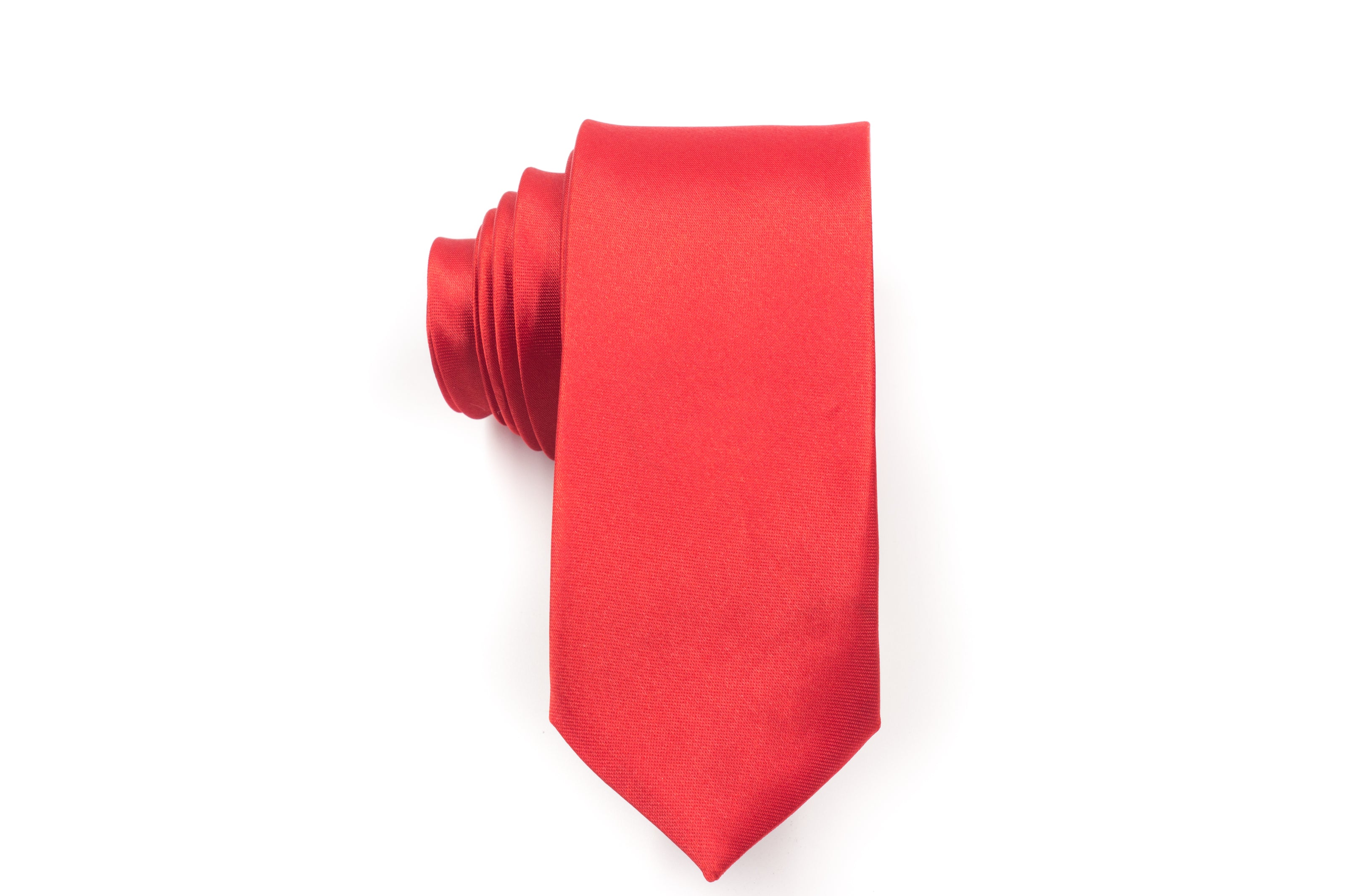 Men's Skinny Ties - Red