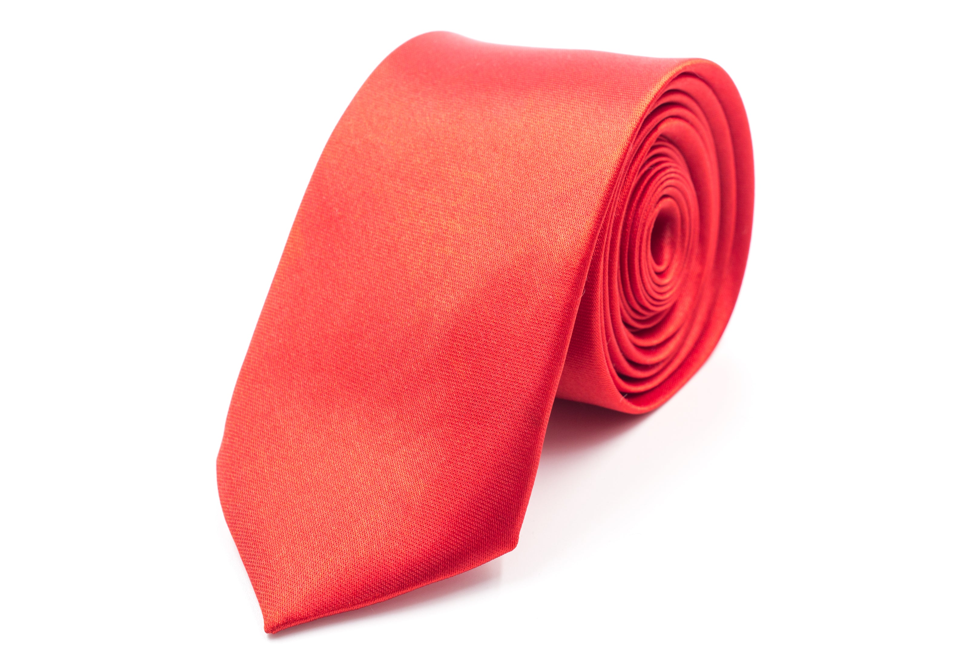 Men's Skinny Ties - Red