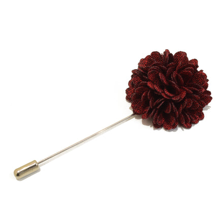 Chrysanthemum Lapel Pin - Burgundy