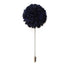 Chrysanthemum Lapel Pin - Dark Navy