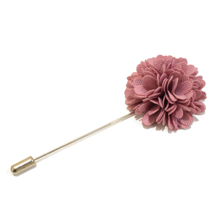 Chrysanthemum Lapel Pin - Dusty Pink