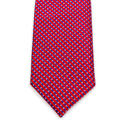 Men's Skinny Tie - Red Multi Stripe