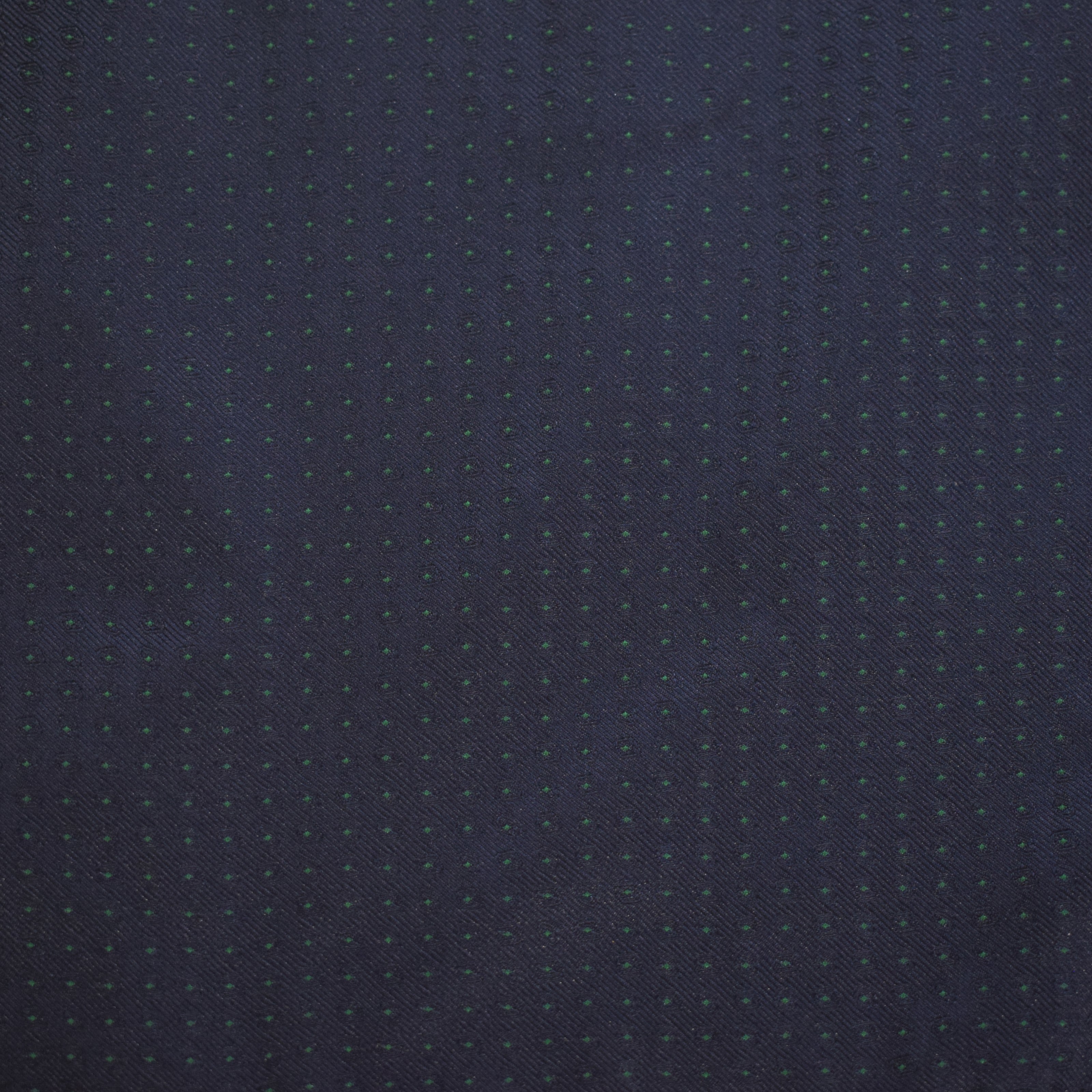 Boys' Tie - Navy Green Micro Polkadot