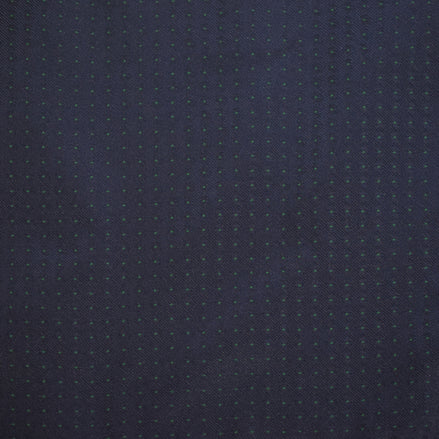 Men's Neck Tie - Navy Green Micro Polkadot
