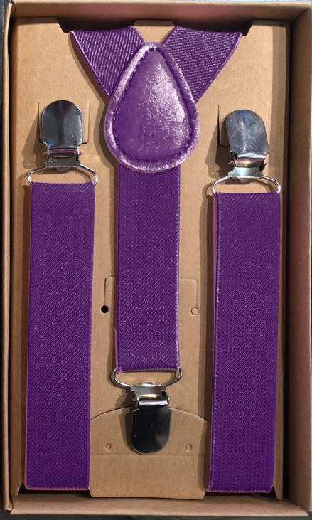 Boys' Suspenders - Purple