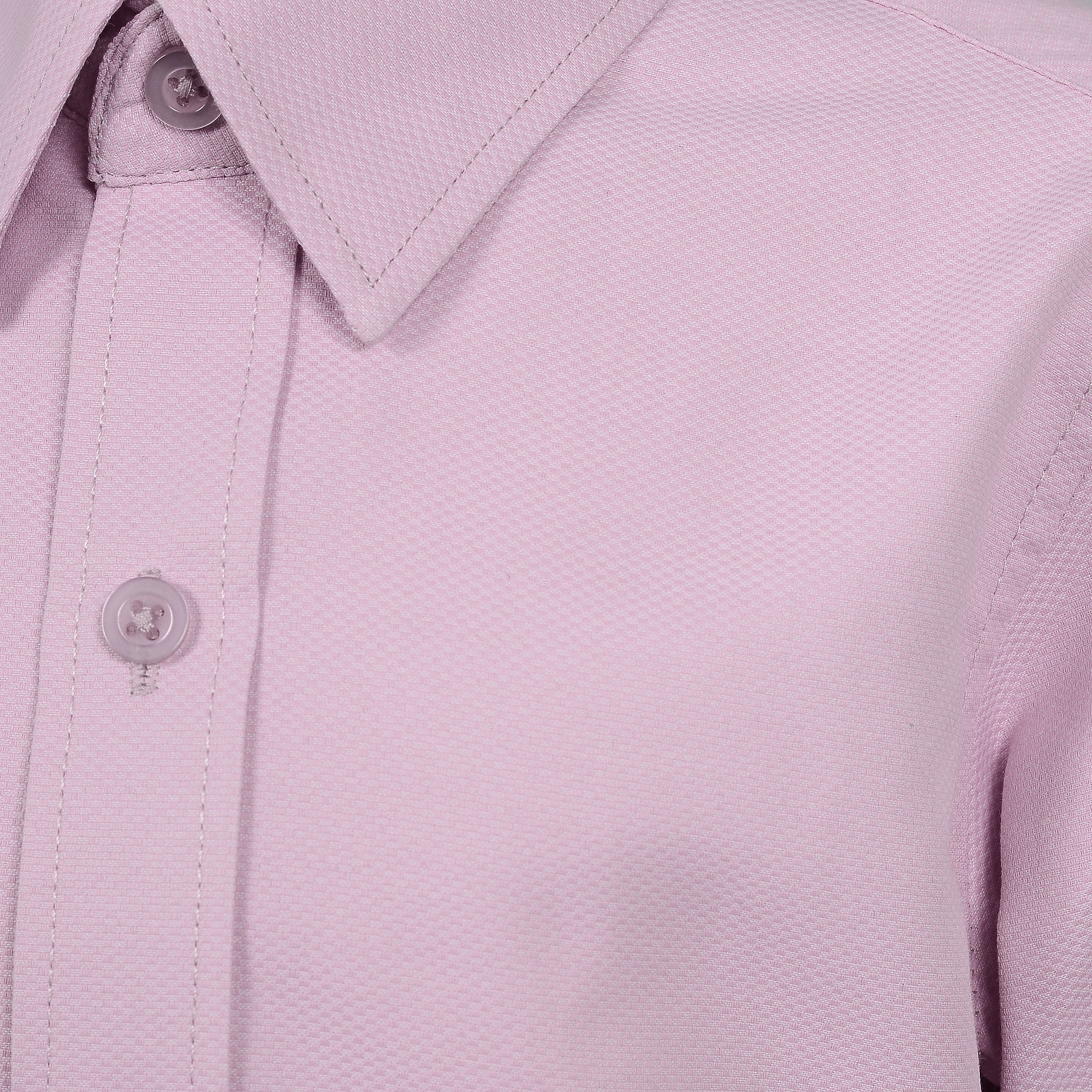 Boys' Pink Textured Dress Shirt