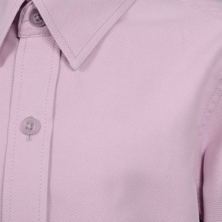 Boys' Pink Textured Dress Shirt
