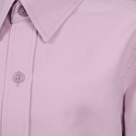 Boys' Pink Textured Dress Shirt