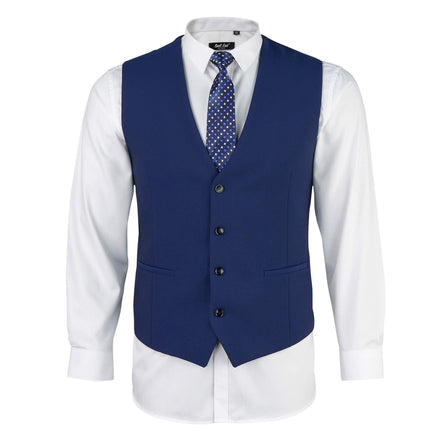 Mens Matte Navy 4 Piece Suit