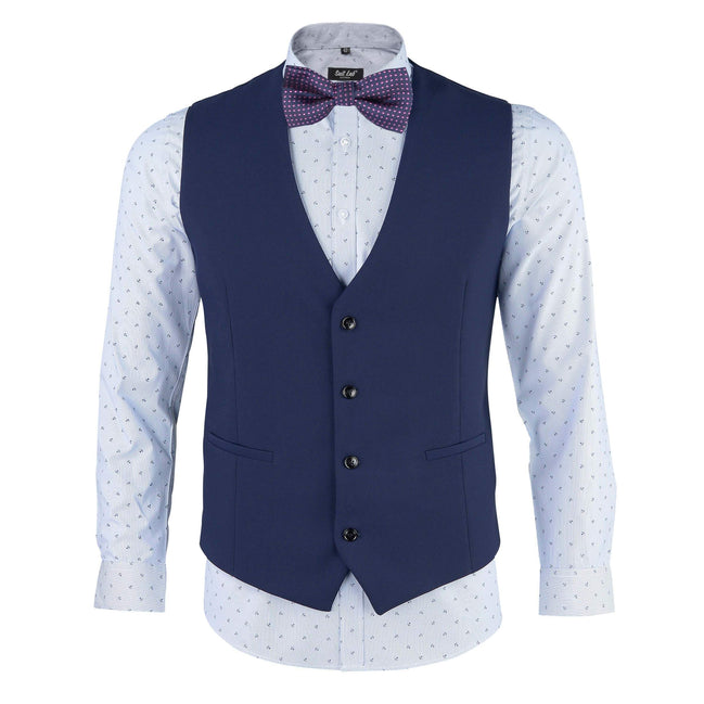 Mens Dark Horse Navy 4 Piece Suit