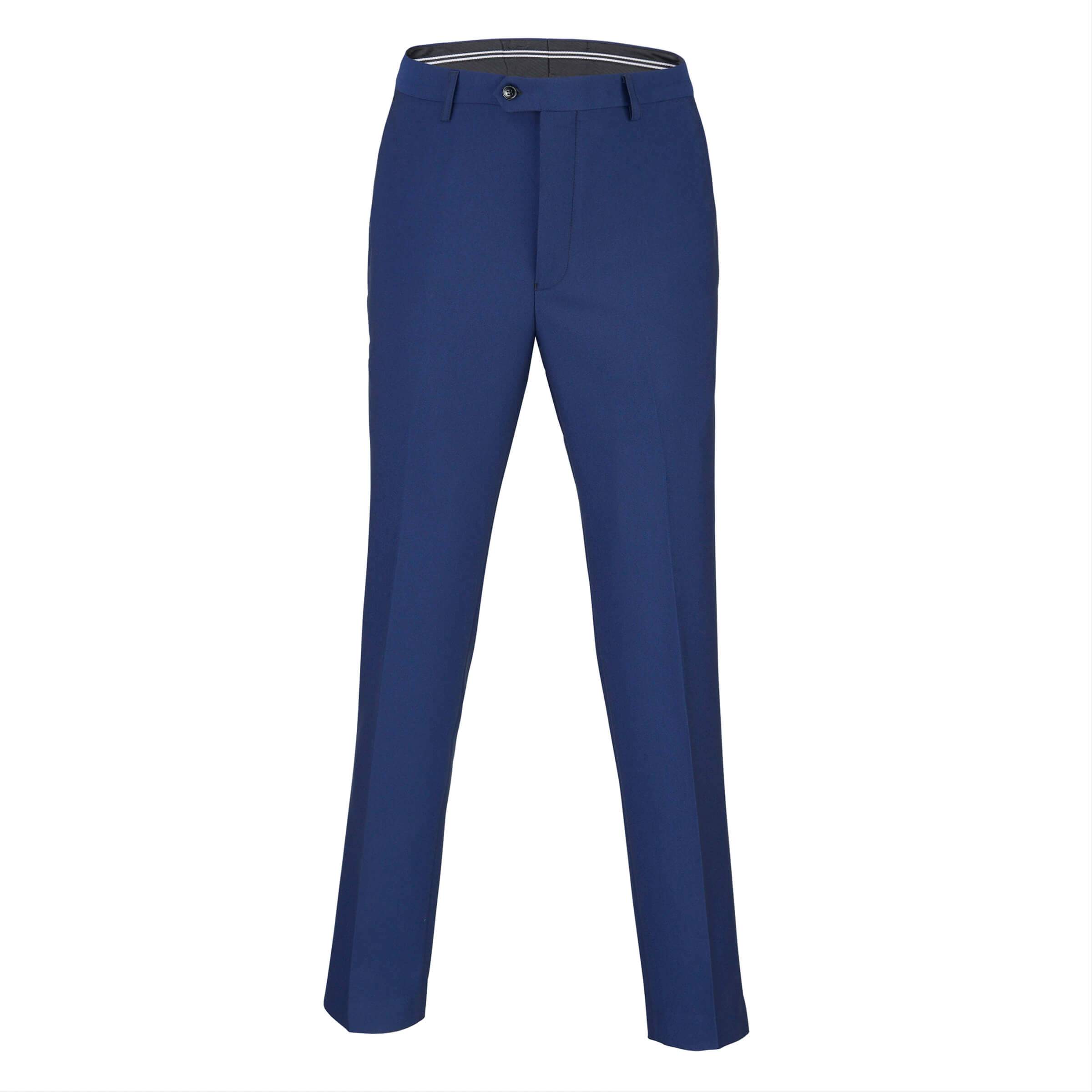 Mens Matte Navy 4 Piece Suit