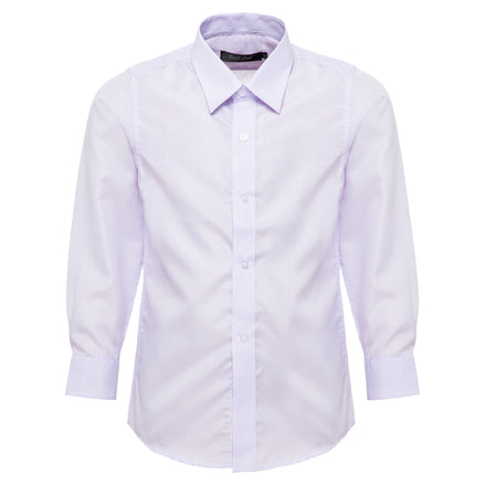Boys Purple Striped Formal Shirt - Suit Lab