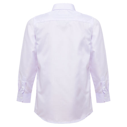 Boys Purple Striped Formal Shirt - Suit Lab
