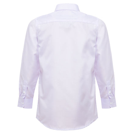 Boys Purple Striped Formal Shirt - Suit Lab