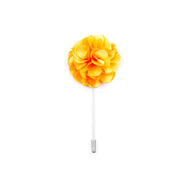 Chrysanthemum Lapel Pin - Emirates Yellow