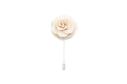 Petal Lapel Pin - Cream