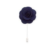 Petal Lapel Pin - Dark Navy