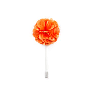 Chrysanthemum Lapel Pin - Orange