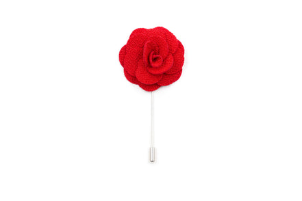 Petal Lapel Pin - Red