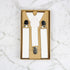 Boys Suspenders/Bracers - White - Suit Lab